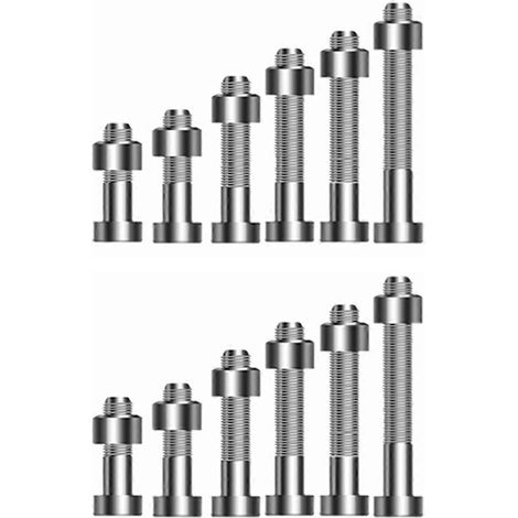 Satz mit 12 universellen M2,5-Befestigungsschrauben aus silberfarbenem Aluminium (1/5)