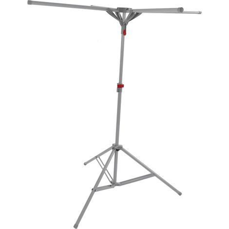 Étendoir à Linge Pliable en Acier au Carbone, Support de Séchage de Linge Robuste et -Vent avec Larges Tiges Suspension pour Balcon D'appartement Intérieur (1/5)