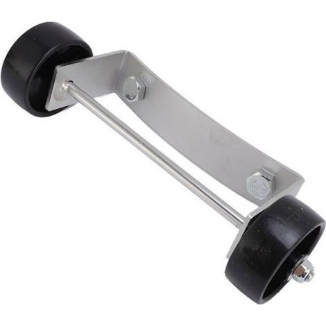 Kit Roues Chauffage Terrasse - Acier Inoxydable Et Plastique - Universel Pour Chauffages Extérieurs Ronds - 1 Pièce (1/5)