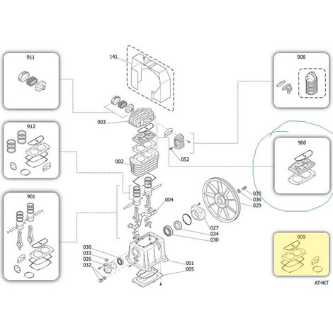 KIT PIASTRA VALVOLE COMPRESSORE FINI MK113 RICAMBIO ORIGINALE 9434A02
