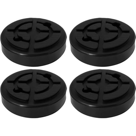 4 pièces patins de levage ronds en caoutchouc 120x30mm pour crics de véhicule, compatibles avec doubles lifts Busch (1/4)