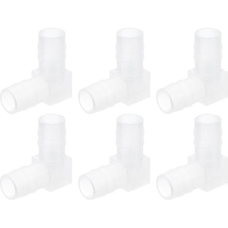 Raccord Coudé à 90 Degrés pour Tuyau de 13/16", Lot 4 Connecteurs en Forme L Valve d'Air d'Aquarium et Tuyauterie Aquariums Étangs - 5/16 pollici (8mm) (1/5)