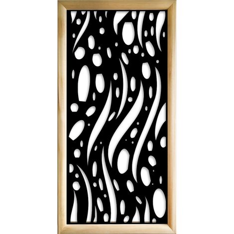 MISTRAL - Moduli Decorativi in Legno e PVC - Colore: nero - Misura: 73x148 cm (1/4)