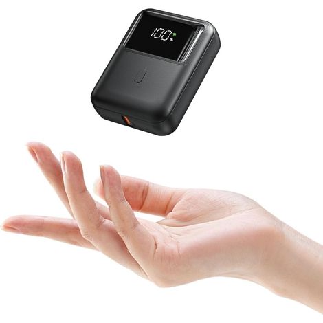 Power Bank 10000 mAh, 22,5 W Mini Ultra Compact Power Bank, schnell aufladbarer tragbarer Akku, USB-C-Ausgang und Eingang, externes Ladegerät mit LED-Anzeige (1/4)