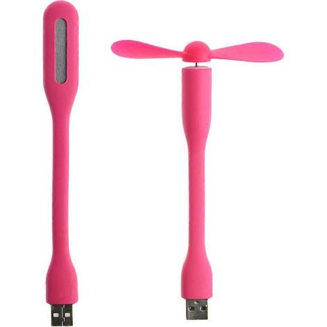 Ventilateur USB 5V avec lampe LED USB pour batterie externe, ordinateur portable et gadget (1/4)