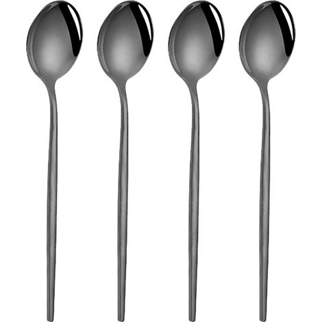 Ensemble Couverts Inox - Acier Inoxydable Poli Miroir - Pour Maison Et Cadeau - Lot De 4 Pièces (1/5)