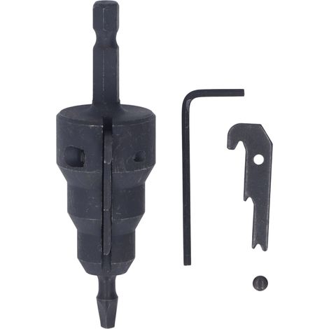 [JAMAIS UTILISÉ]Alésoir pour conduits électriques, queue de 6,35 mm (1/4 pouce), en acier à haute teneur en carbone, pour mandrins de perceuse et outils électriques. (1/5)