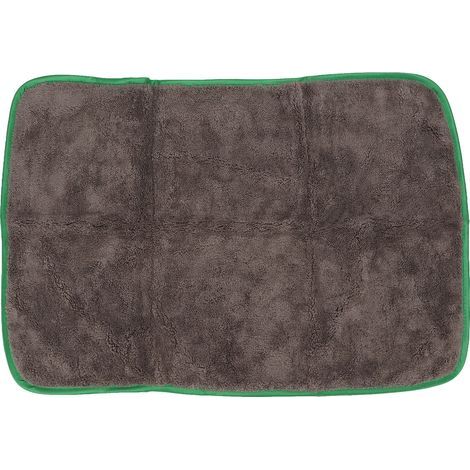 Serviette de lavage auto épaisse absorbante chiffon de nettoyage détaillage voiture 40x60cm vert gris (1/5)