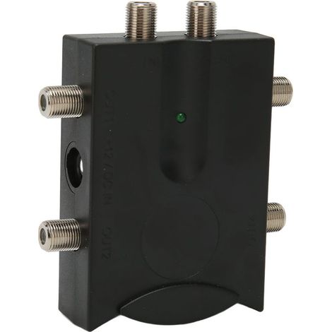 Amplificateur de Signal TV Haute Puissance 2 Entrées 4 Sorties pour Antenne Numérique et Câble (1/5)