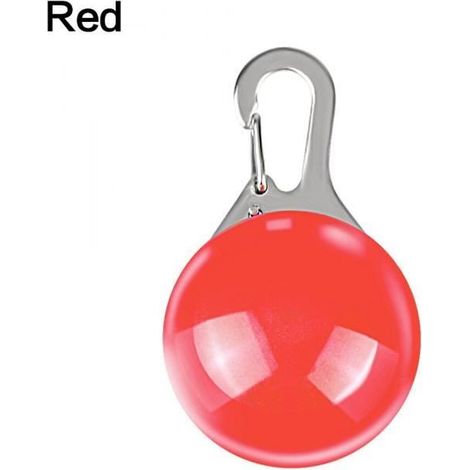 Collier lumineux pour chat avec pendentif LED clignotant rouge (1/4)