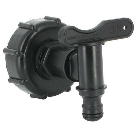 Multicuves Raccord S60X6 Robinet PEHD pour cuve 1000 L Sortie rapide Ø 15 mm Compatible avec vannes S60X6 (1/4)