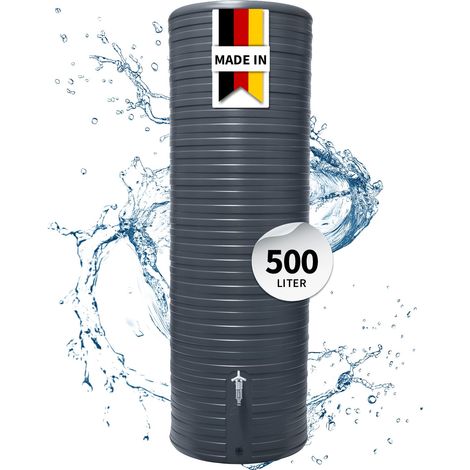 GARANTIA NORDIC Regentonne 500 Liter graphite grey (1/5)