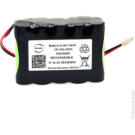 NX - Batterie NiMH 10x AA 10S1P ST2 12V 2Ah MOLEX