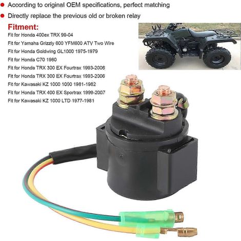 Relais de démarreur et solénoïde compatibles avec Honda Goldwing GL1000/TRX400EX/C70/TRX 300 (1/5)