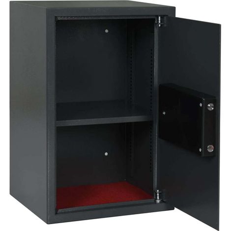 Coffre-fort numérique Gris foncé 40 x 35 x 60 cm Acier (1/5)