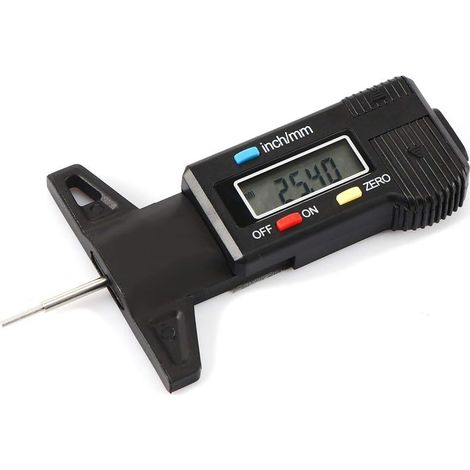 Jauge Numérique de Pneu Profondeur Mètre pour Auto Moto et Vans 0-25.4mm
