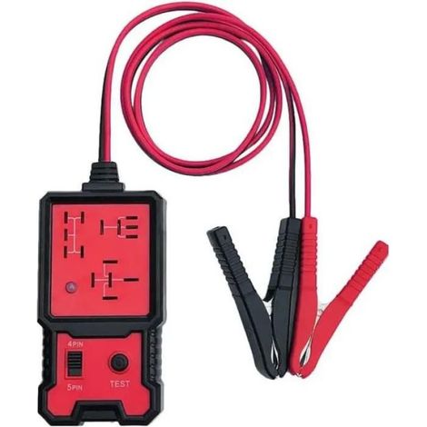 Testeur de Relais Electronique 12V Voiture Batterie Checker avec Clips Auto Relais Outil de Diagnostic (1/5)