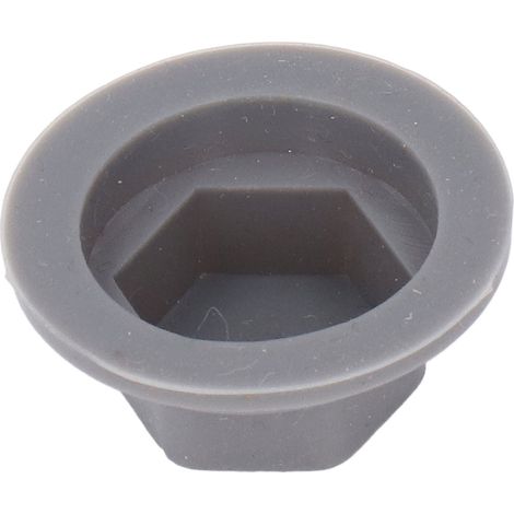 Paquete de 50 tapas protectoras para tornillos hexagonales M10 (12,5 mm / 0,49 pulg.), impermeables y a prueba de polvo, fabricadas en silicona, altura 12,5 mm (0,49 pulg.). (1/5)