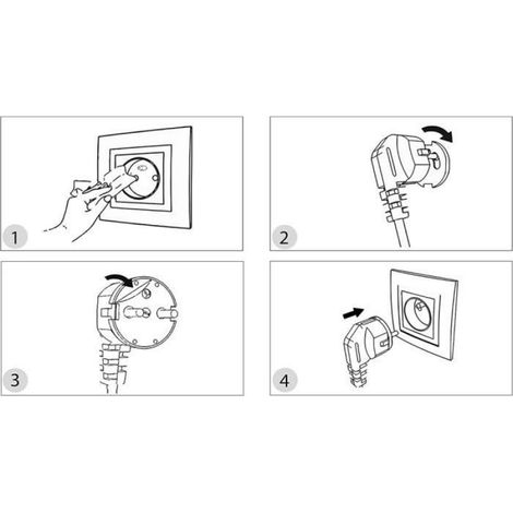 10pcs Cache Prise Bébé Français, Sécurité Domestique et Puériculture pour Protection Prise Courant Électrique (1/4)