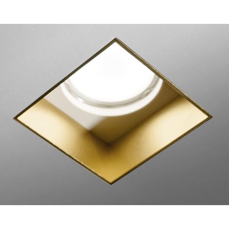 TECNICO Faretto Da Incasso Elis Raso 1 Luce Ottone