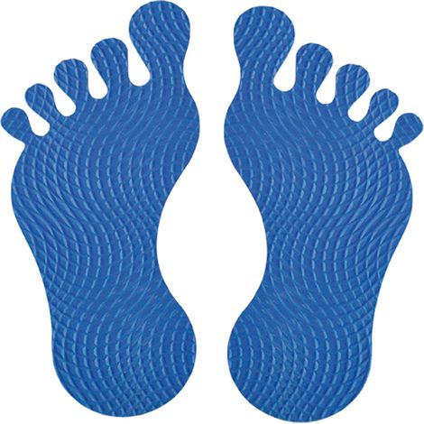 TAPPETO ANTISCIVOLO 'FOOT' 8 pz  - Blister Koncreto