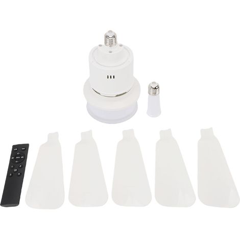 Ortviai Ventilateur de Plafond avec Éclairage LED Dimmable 3 Couleurs, Télécommande & Appli, Base E26, Blanc