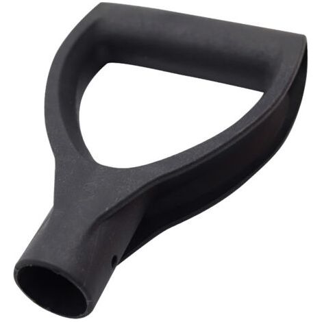 Manche de bêche Fourche de Jardin Manche de Pelle en Forme de D Poignée en Plastique pour Outils de creusage et de ratissage Noir (1/5)