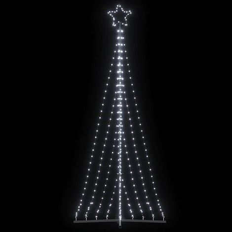 LED Weihnachtsbaum 447 LEDs Kaltweiß 250 cm