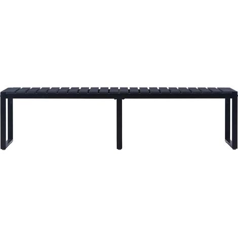 Maison Exclusive - Panchina da Giardino 180 cm in Pannello PS Nero (1/5)