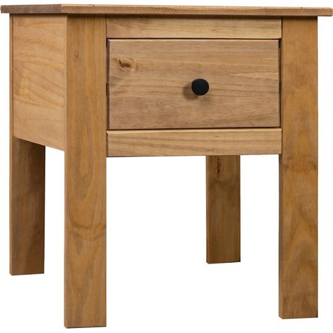 Comodino con cassetto 46 x 40 x 57 cm in legno di pino massiccio DEC033023