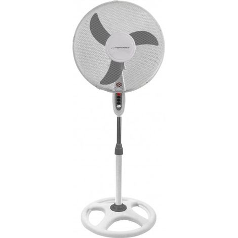 Ventilador de pedestal Esperanza 16 pulgadas Typhoon blanco-gris