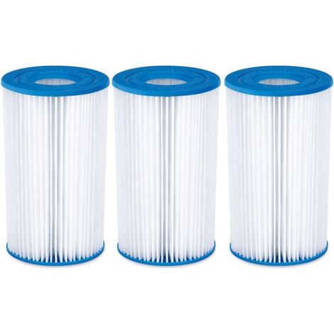 [NON UTILIZZATO] Set di 3 elementi filtranti per condizionatore d'aria per piscina, filtro per pompa dell'acqua della piscina