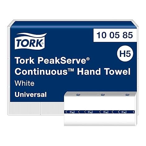 Tork PeakServe Essuie-mains continus blancs H5, Universal, comprimes, 12 x 410 feuilles, 100585, (1/8)