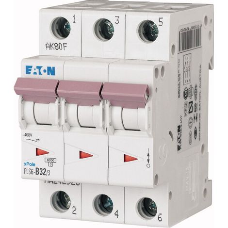 Eaton 242952 Disjoncteur PLS6-C32/3-MW PLS 3X32A 6kA courbe C (000242952)