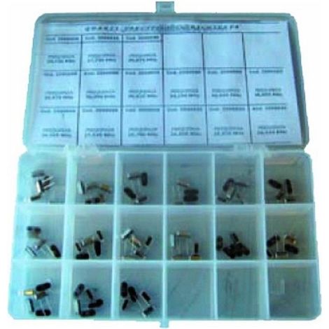 Sice 2610810 Kit Quarzi per Radiocomandi 75 Pezzi Misti in Cassetta in Plastica colore Nero