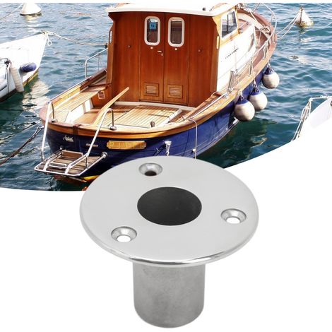 25 mm 90° eingelassene Deckgeländer-Befestigungsbasis, geeignet für Yachten, Boote und Fischerboote. (1/5)