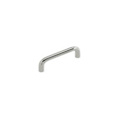 Ouvre&Déco – Poignée de meuble en plastique chromé 96 mm – Finition élégante – Largeur 110 mm – Hauteur 10 mm – Épaisseur 25 mm