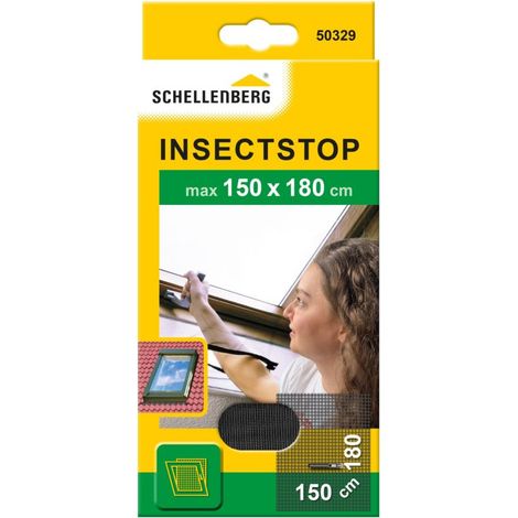 Schellenberg - Fliegengitter mit Reißverschluss 150x180 cm, anthrazit - 50329 (1/4)
