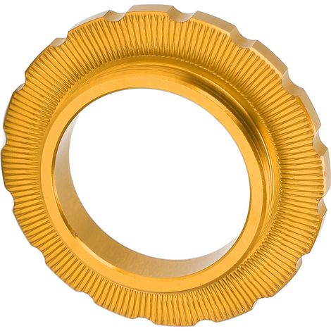MEIJUN Bague de Serrage Centerlock pour Freins à Disque de VTT, Axe en Tonneau et Roues de Vélo - Doré (1/5)