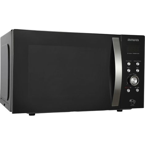 Aiwa MW230DGBK Mikrowelle schwarz 23 Liter 800 W