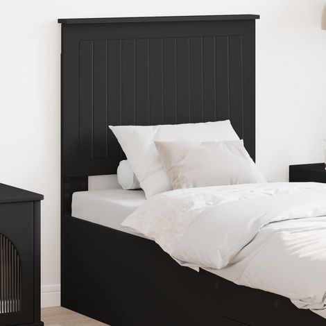 vidaXL Tête de lit Chêne noir Bois d'ingénierie