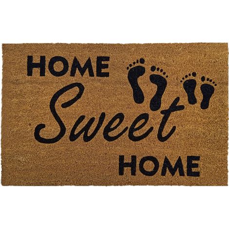 Tapete de coco de 50 x 80 cm - Hogar, dulce hogar