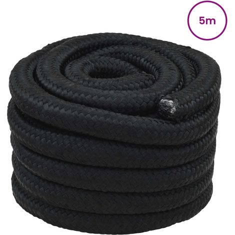 vidaXL Cuerda para barco 4 mm 5 m Negro (1/2)