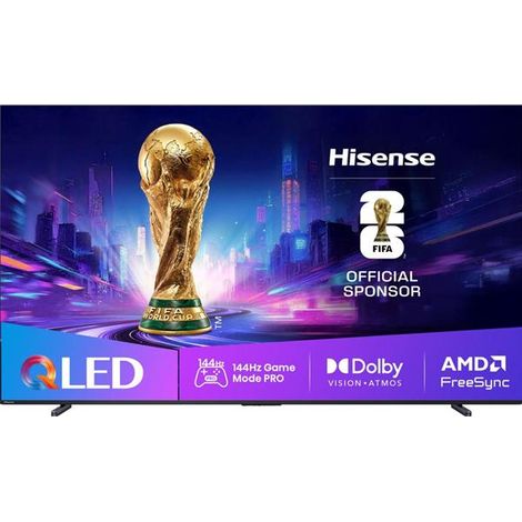 Hisense – Tv QLED 100" 4K – 144Hz Dolby Vision IQ – 4 ports HDMI – Smart TV avec AirPlay et Chromecast