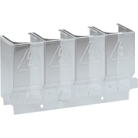 Capot cache borne 4P inter fus - APPAREILLAGE DE TETE HAGER HZF207