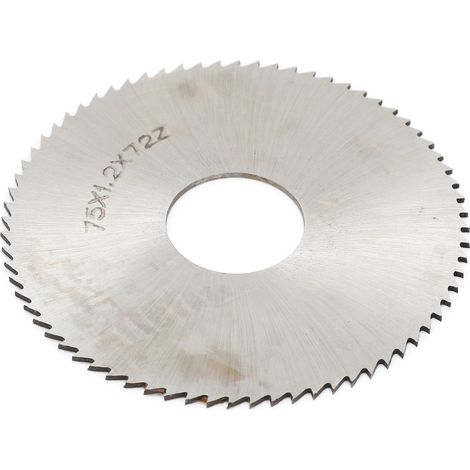 Lame de scie circulaire disque coupe acier rapide outil quincaillerie 75x1.2 72 dents haute vitesse (1/5)