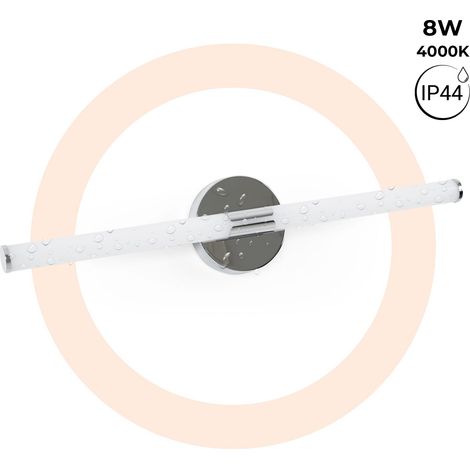 Tubularer LED-Wandstrahler für das Bad - 8W - 720lm - IP44 -