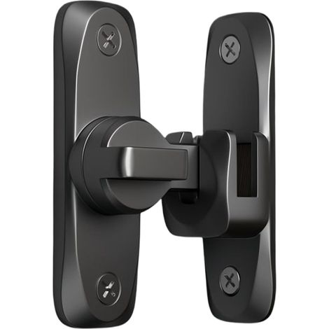 Drehriegel, 7,9 cm Drehzapfen, robust, Diebstahlsicherung, für Scheunentore, Gartentore, Schuppeneingänge, schwarz (1/5)