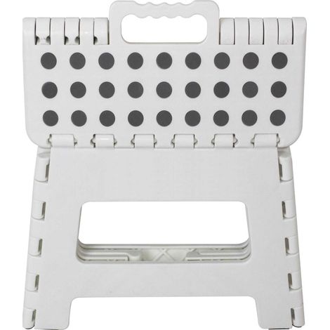 Marbueno Taburete Plegable Escalón Blanco 33x26x27 cm