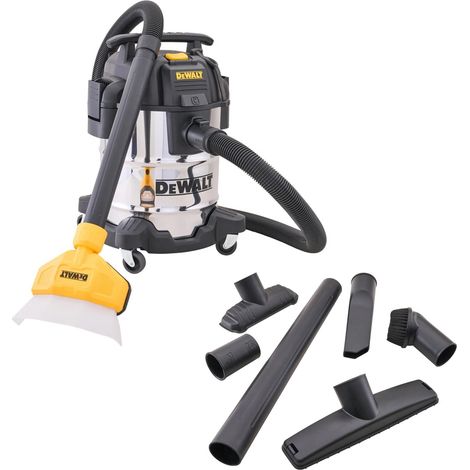 DEWALT DXV25SPTAA 25L Wet Dry Vacuum Stainless Steel & Dust Collector XMS26WDVAC (1/3)